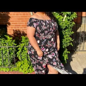 Black Floral Maxi Summer Dress